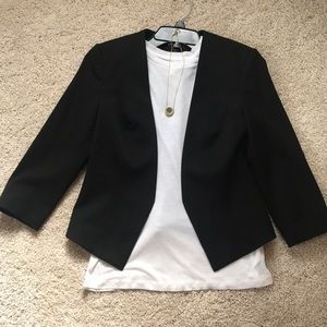 Express cropped lined Jacket blazer